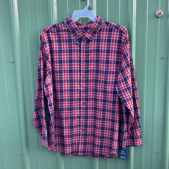 Men’s White Long Sleeve Poplin Button-Up Dress Shirt 2-Pack Size 2XL - Picture 5 of 16